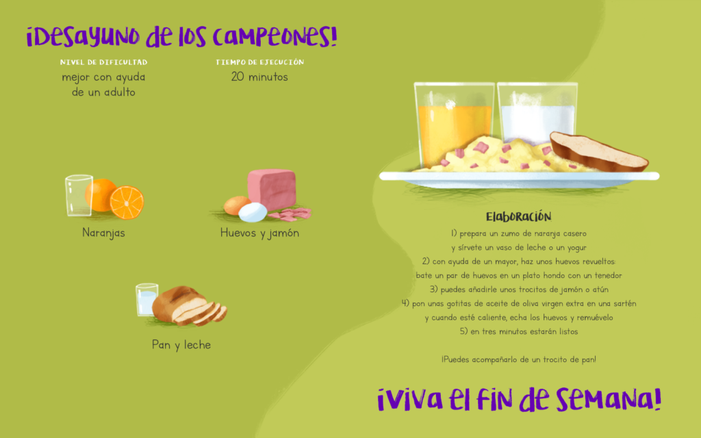 receta desayuno campeones